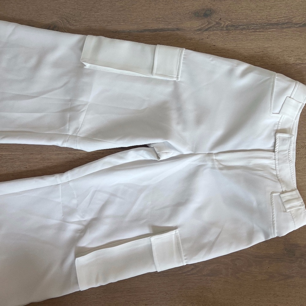 White Cargo Pants